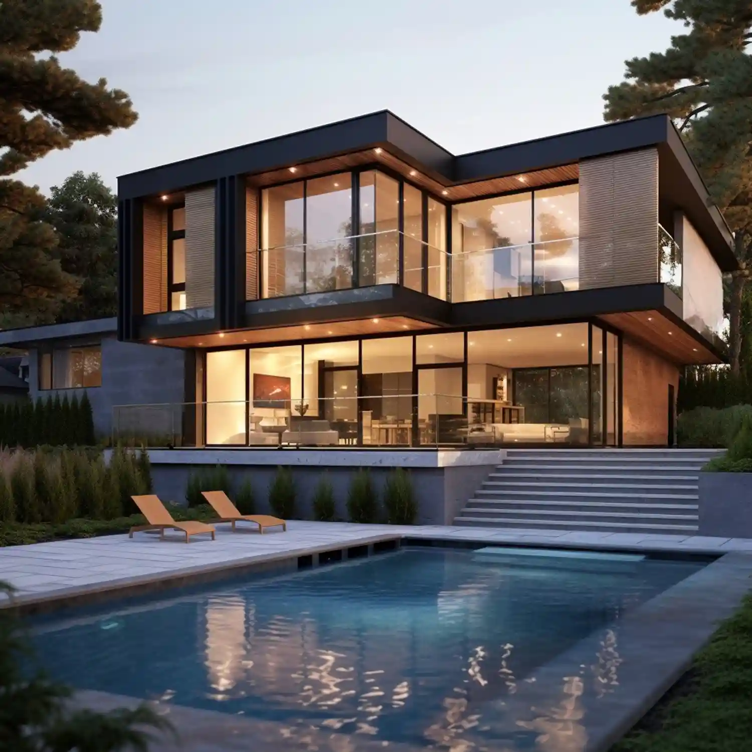 Création de piscine extérieur